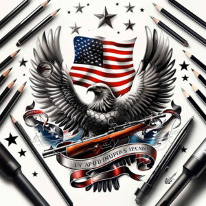 patriotic tattoo design ideas Surrealism psychological depth brave meaning strength
