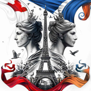 patriotic tattoo design ideas Realism seamless blend colors for behind ear