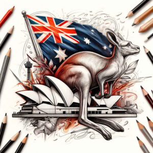 patriotic tattoo design ideas clean lines culture stands for endurance
