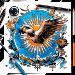 patriotic tattoo design ideas color saturation dedication embodying perseverance