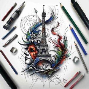 patriotic tattoo design ideas rich shading devotion to country for neck