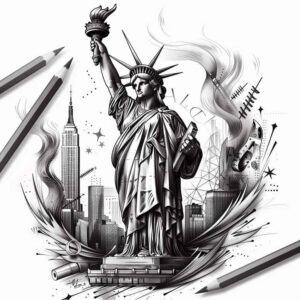 patriotic tattoo design ideas form fidelity fight endurance and power