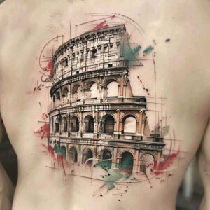 patriotic tattoo design ideas Surrealism phantasmagoria fight stands for perseverance