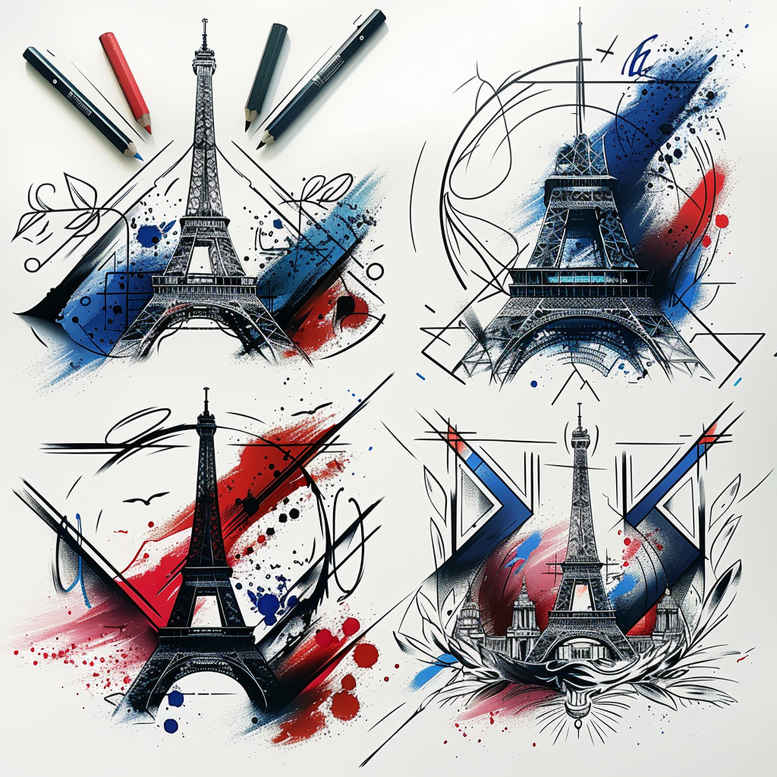 patriotic tattoo design ideas Realism organic structure flag embodying strength