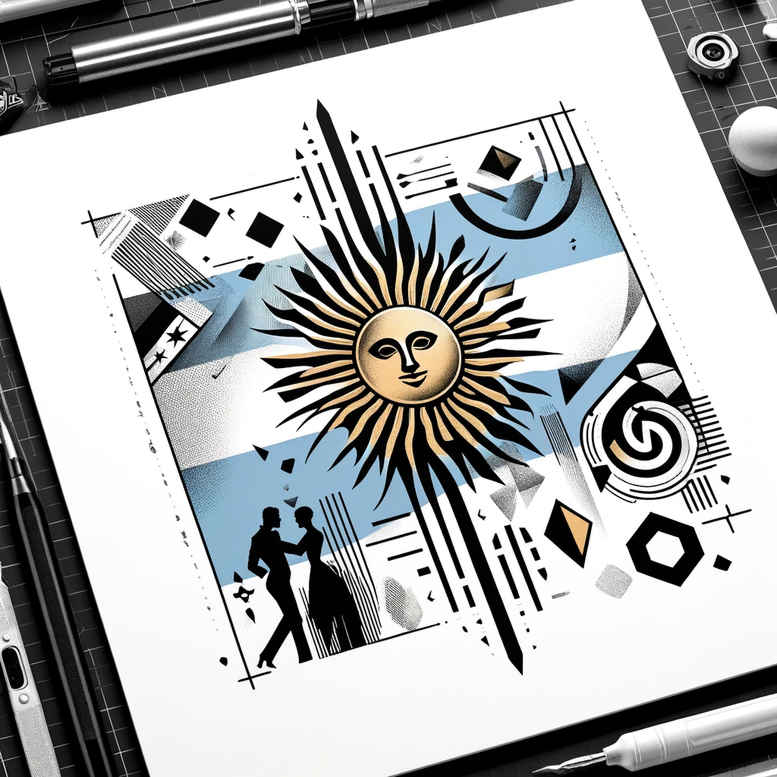 patriotic tattoo design ideas Realim light and shadow play flag for elbow