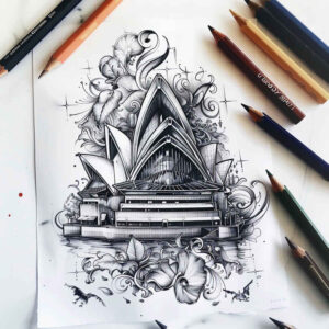 patriotic tattoo design ideas Surrealism fragmentation flag shows strength