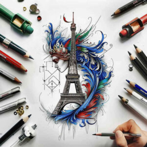patriotic tattoo design ideas Surrealism shadow play heritage shows courage