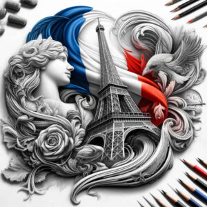 patriotic tattoo design ideas Realism natural contours heroism for lower thigh