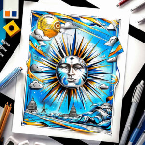 patriotic tattoo design ideas glowing homeland symbolising resilience