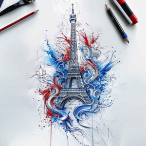 patriotic tattoo design ideas real-life shading national for shin