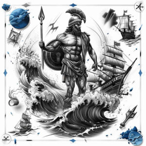 patriotic tattoo design ideas intricate shading national identity for upper chest