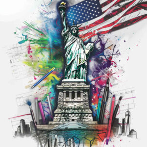 patriotic tattoo design ideas Realim light and shadow play national spirit for lower leg