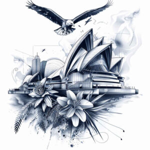 patriotic tattoo design ideas Realism high-resolution tattoo national spirit for scapula