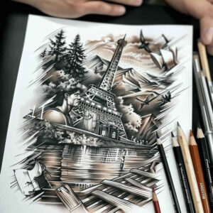 patriotic tattoo design ideas subtle tone national spirit shows endurance