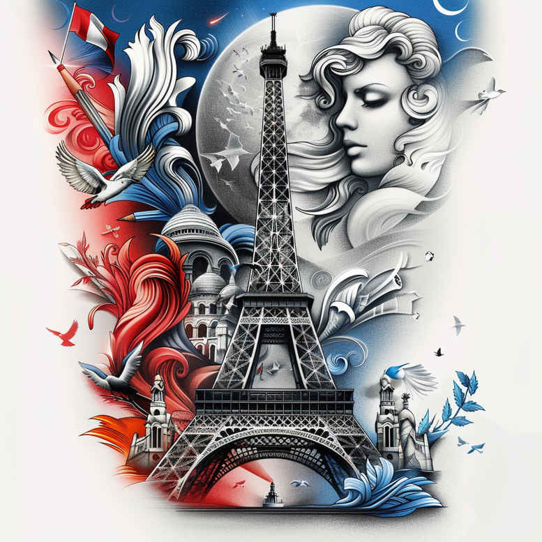 patriotic tattoo design ideas decorative detail national spirit shows perseverance