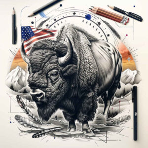 patriotic tattoo design ideas spectral hues national spirit stands for endurance