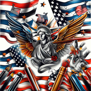 patriotic tattoo design ideas glossy national symbol meaning perseverance