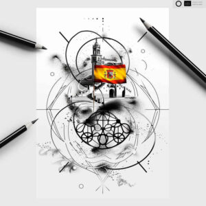 patriotic tattoo design ideas distorted perspective national symbol stands for courage