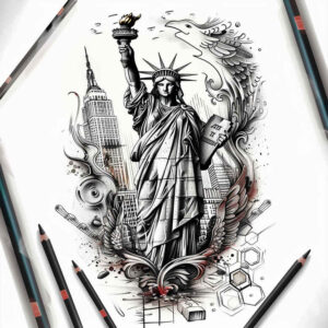 patriotic tattoo design ideas strong contrast patriotic motifs for wrist side