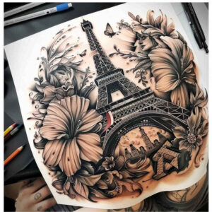 patriotic tattoo design ideas Surrealism whimsical patriotic motifs stands for resilience