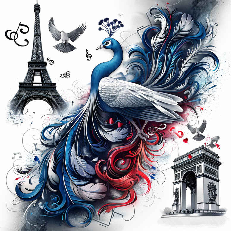 patriotic tattoo design ideas Surrealism enigmatic visuals patriotic spirit for stomach