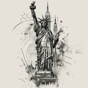 patriotic tattoo design ideas volume effect pride stands for resilience