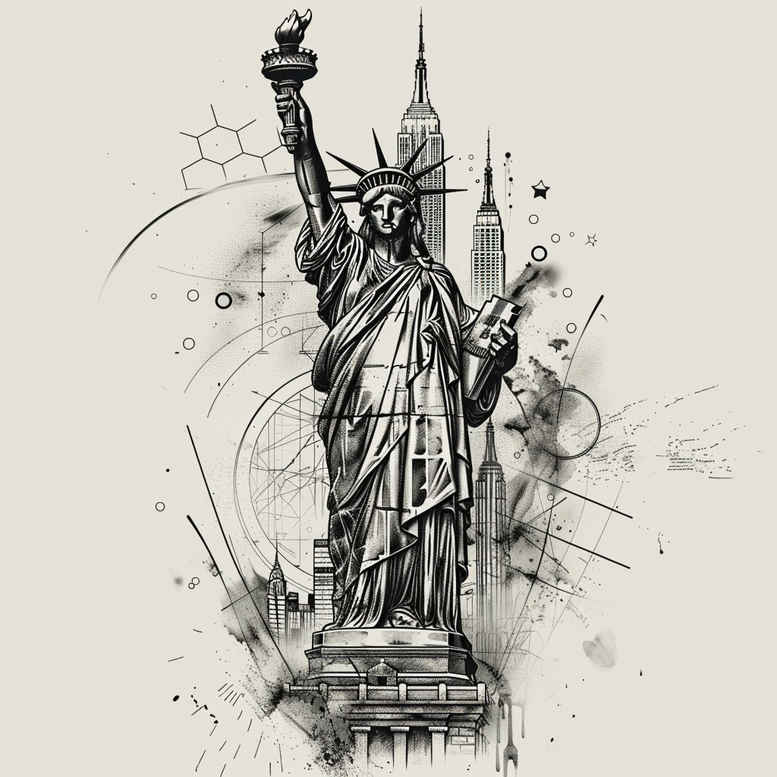 patriotic tattoo design ideas volume effect pride stands for resilience