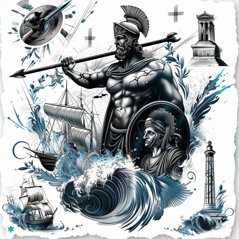 patriotic tattoo design ideas Surrealism imaginative value for shoulder blade