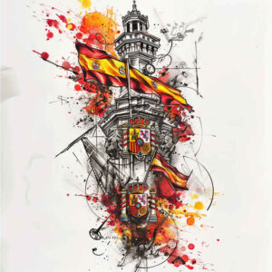 patriotic tattoo design ideas Surrealism ethereal war symbols stands for determination