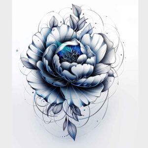 3d-peony-tattoo – tattoo design ideas free ai generated – discreet-mark – for-inner-arm – Gallery: peonies-inkby-ai