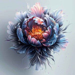 colorful-peony-tattoo – tattoo design ideas free ai generated – airy – for-heel – Gallery: peonies-inkby-ai