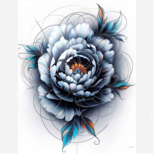 expression-peony-tattoo – tattoo design ideas free ai generated – subtle – for-nape – Gallery: peonies-inkby-ai