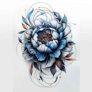 life-symbol-peony-tattoo – tattoo design ideas free ai generated – symbolic – for-chest – Gallery: peonies-inkby-ai