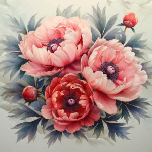 minimalist-peony-tattoo – tattoo design ideas free ai generated – soft-curve – for-side – Gallery: peonies-inkby-ai