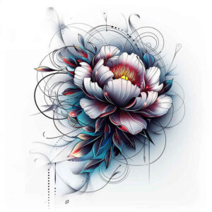 nature-motif-peony-tattoo – tattoo design ideas free ai generated – modest – for-hand – Gallery: peonies-inkby-ai