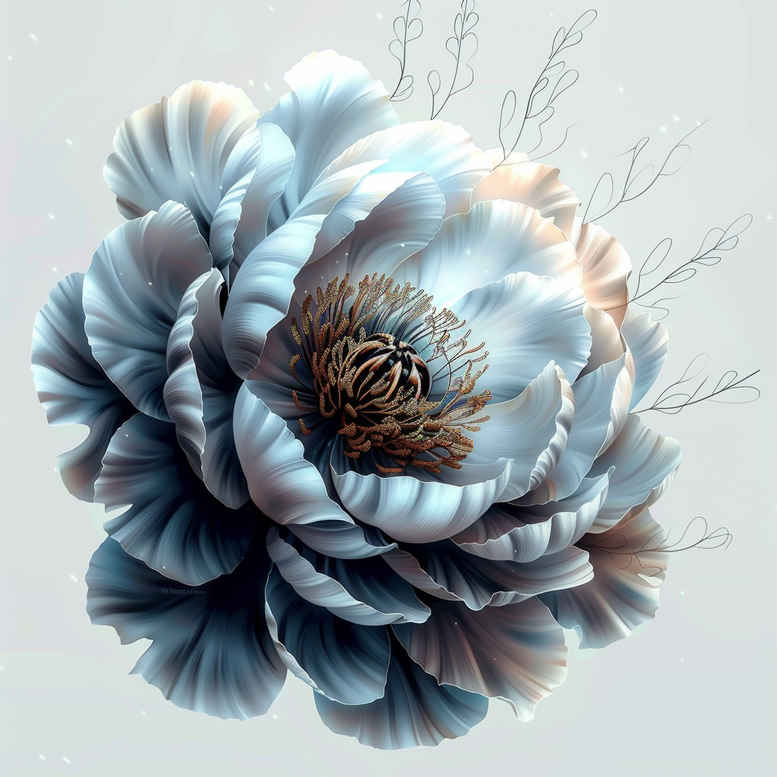 peony-artistic-tattoo – tattoo design ideas free ai generated – bare – for-upper-thigh – Gallery: peonies-inkby-ai