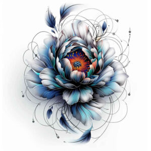peony-flower-tattoo – tattoo design ideas free ai generated – open-space – for-ribs – Gallery: peonies-inkby-ai