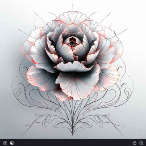 peony-inspiration-tattoo-for-men – tattoo design ideas free ai generated – gentle-angle – for-lower-arm – Gallery: peonies-inkby-ai