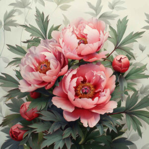 peony-mystical-tattoo – tattoo design ideas free ai generated – tiny-tattoo – for-inner-arm – Gallery: peonies-inkby-ai