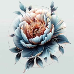 peony-natural-look-tattoo – tattoo design ideas free ai generated – micro-design – for-spine – Gallery: peonies-inkby-ai