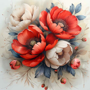 peony-wavy-line-tattoo – tattoo design ideas free ai generated – miniature – for-collarbone – Gallery: peonies-inkby-ai