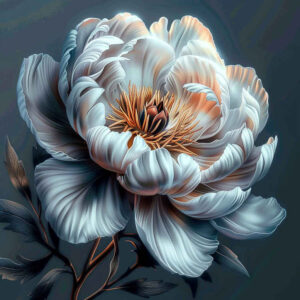 peony-wavy-line-tattoo – tattoo design ideas free ai generated – uncluttered – for-fingers – Gallery: peonies-inkby-ai