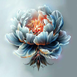protection-symbol-peony-tattoo – tattoo design ideas free ai generated – quiet-art – for-back-shoulder – Gallery: peonies-inkby-ai
