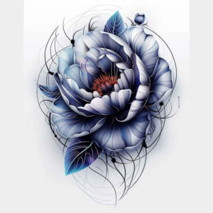 realistic-peony-tattoo – tattoo design ideas free ai generated – delicate – for-wrist – Gallery: peonies-inkby-ai