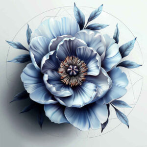 realistic-peony-tattoo – tattoo design ideas free ai generated – tiny-detail – for-upper-arm – Gallery: peonies-inkby-ai