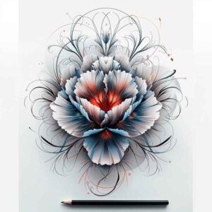 shadow-and-light-peony-tattoo – tattoo design ideas free ai generated – essential-lines – for-shoulder-blade – Gallery: peonies-inkby-ai