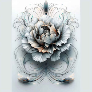 soft-shading-peony-tattoo – tattoo design ideas free ai generated – tiny-tattoo – for-biceps – Gallery: peonies-inkby-ai