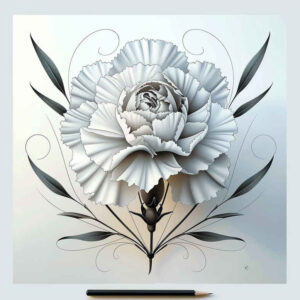 peonies tattoo design ideas Surrealism enigmatic visuals bouquet symbolising perseverance