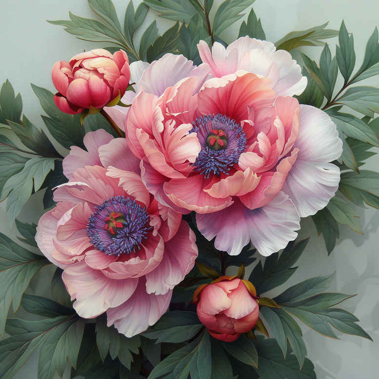 peonies tattoo design ideas Surrealism impossible forms delicate textures shows resilience