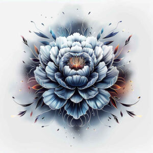 peonies tattoo design ideas modern classic delicate textures symbolising determination